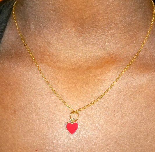 A Heart 2 Sizes 2 Small Christmas Necklace